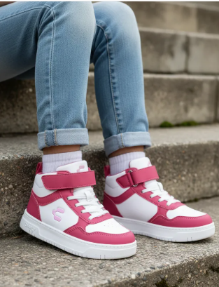 Tenis Blanco Baster Hi City Para Niña Charly 08278-79