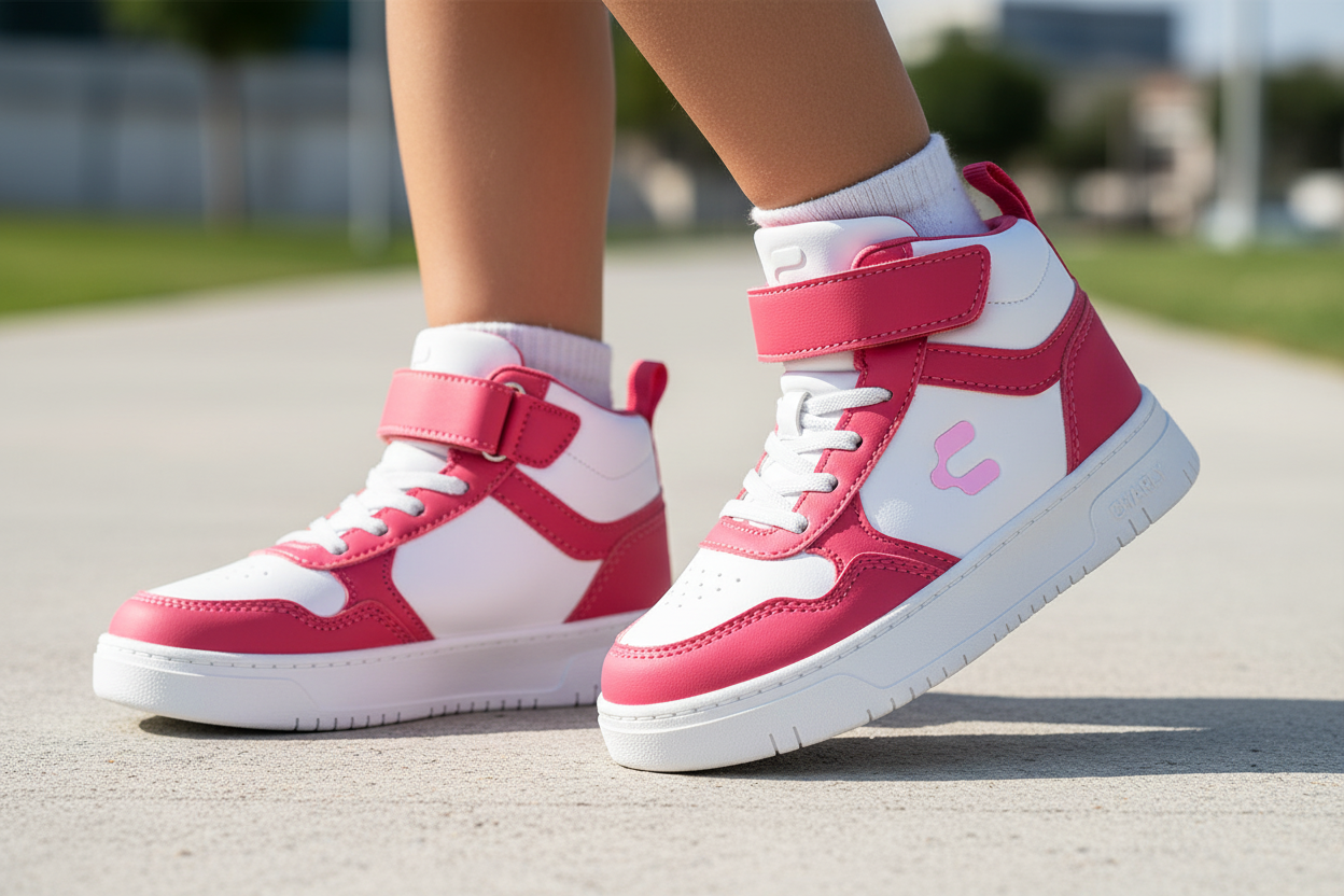 Tenis Blanco Baster Hi City Para Niña Charly 08278-79