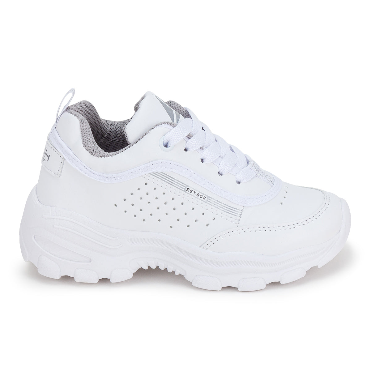 Tenis Blancos Escolar Moda Para Niña Joven Wink 01572 Wink Tenis Wink Calzado con Estilo en México