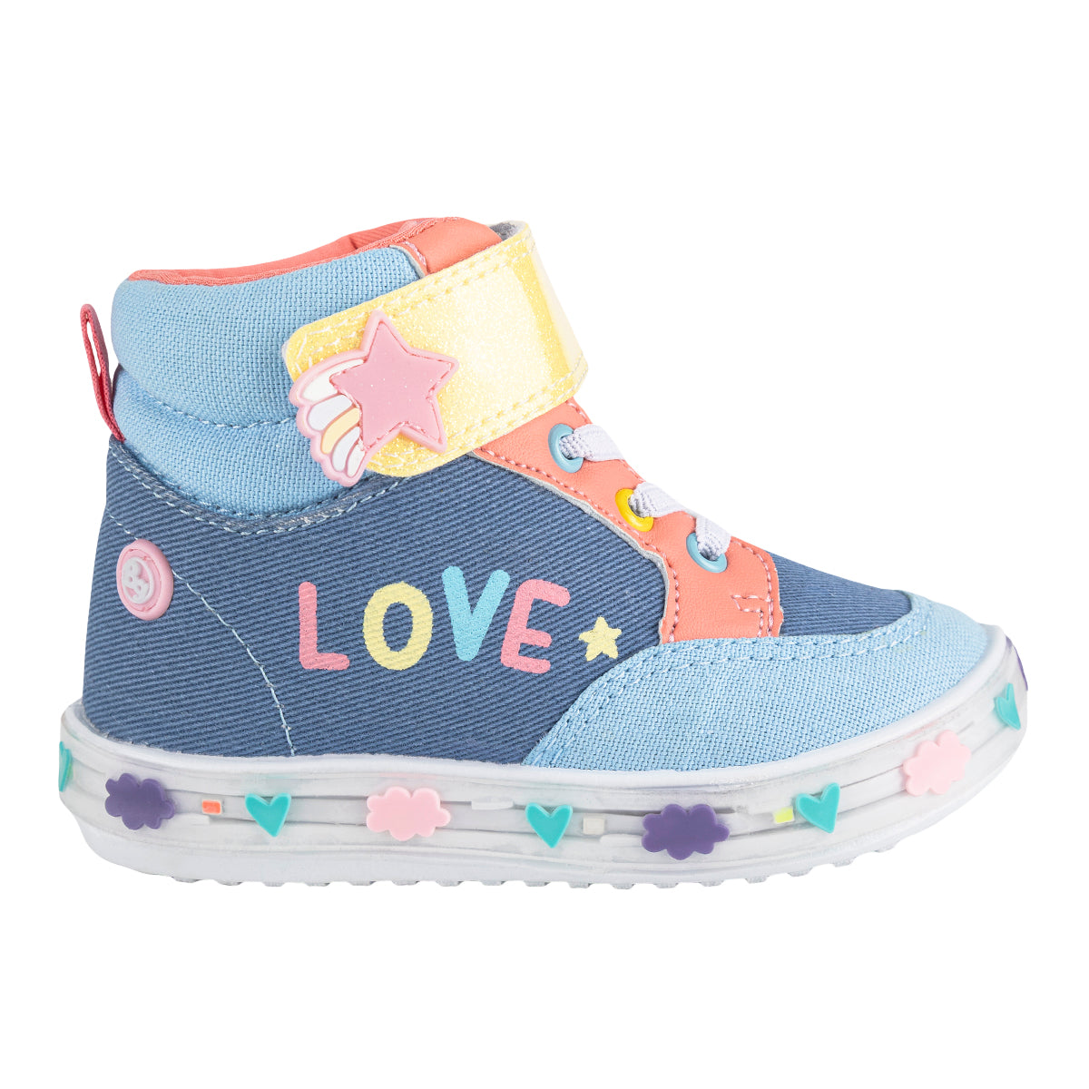 Tenis Bubble Gummers Para Niña Bota Luces Led 09481 Bubble Gummers Tenis Bubble Gummers Calzado con Estilo en México