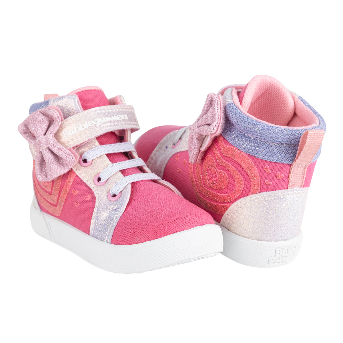 Tenis Bubble Gummers Para Niña Corazón y Moño 09483