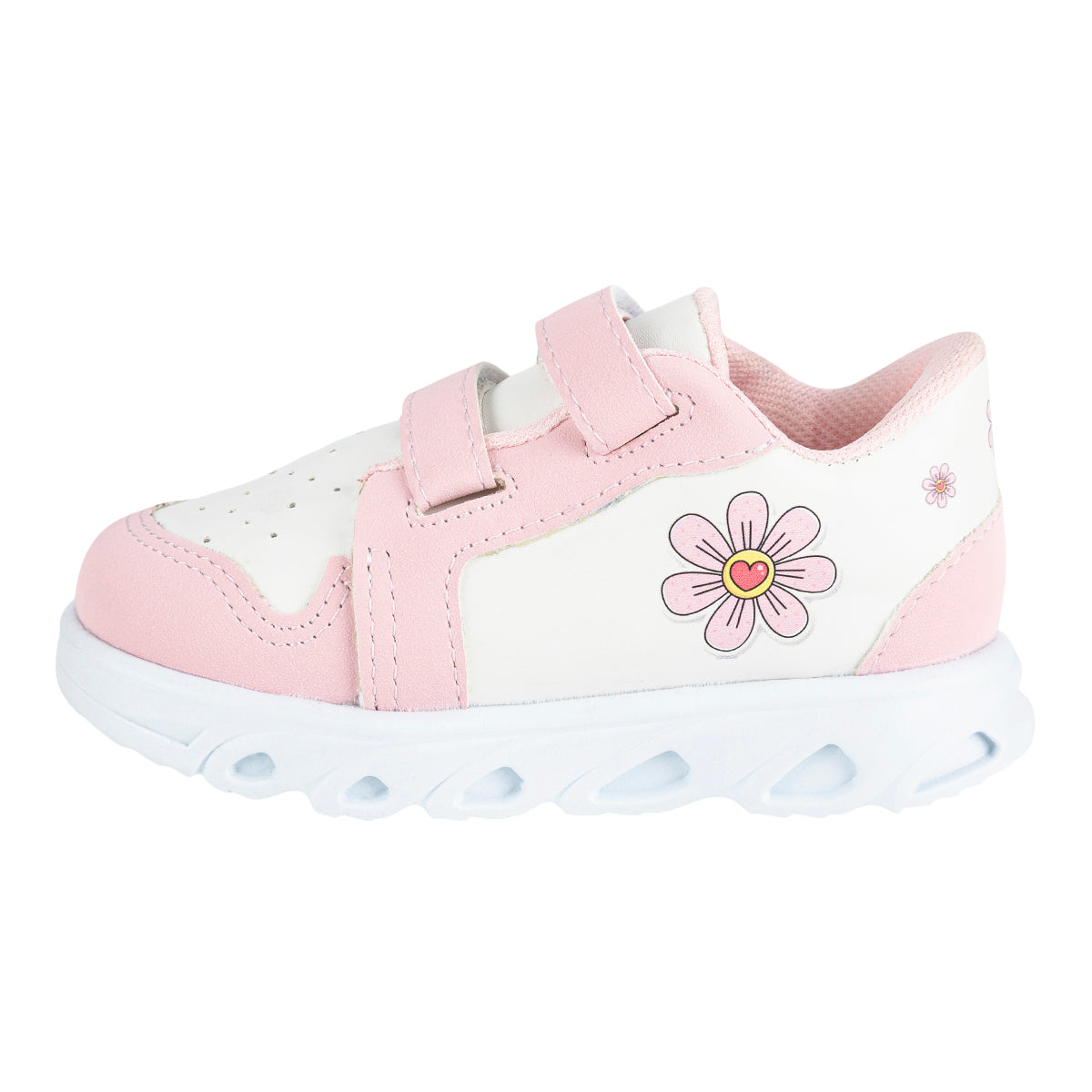 Tenis Capibara Flores Luz Led Para Niña Peke Kids 09495