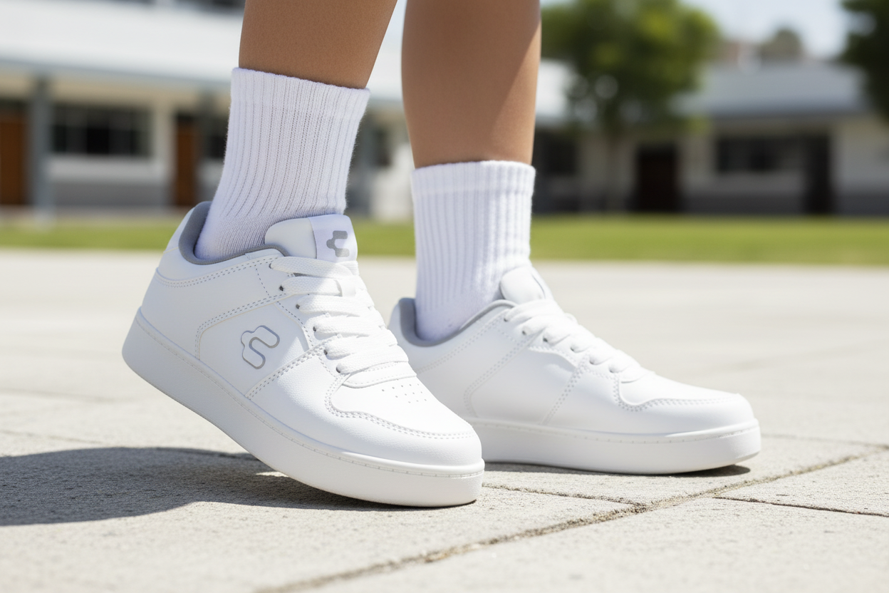 Tenis Blancos Charly Para Niño Joven Grand GS LT City 08789