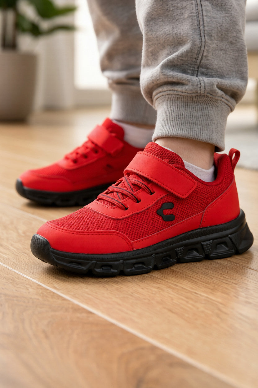 Tenis Deportivo Ceniza Grau Para Niño Charly 08761-62