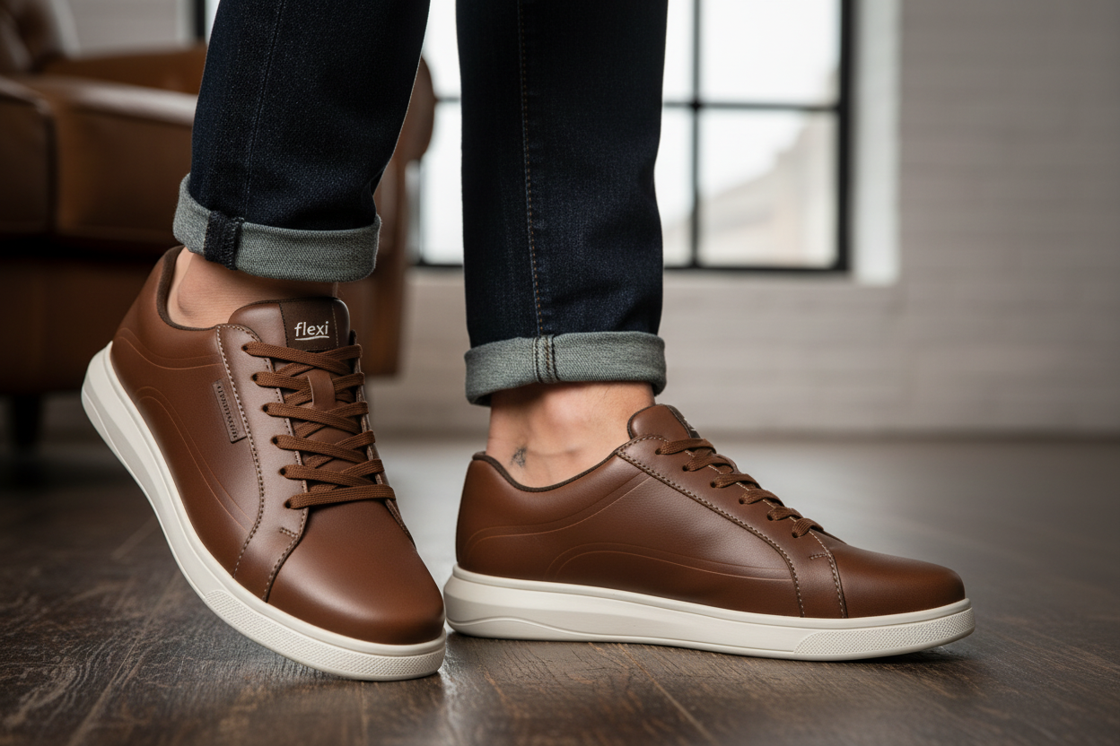 Tenis Flexi Para Hombre Casual Suela Extra Ligera 04733