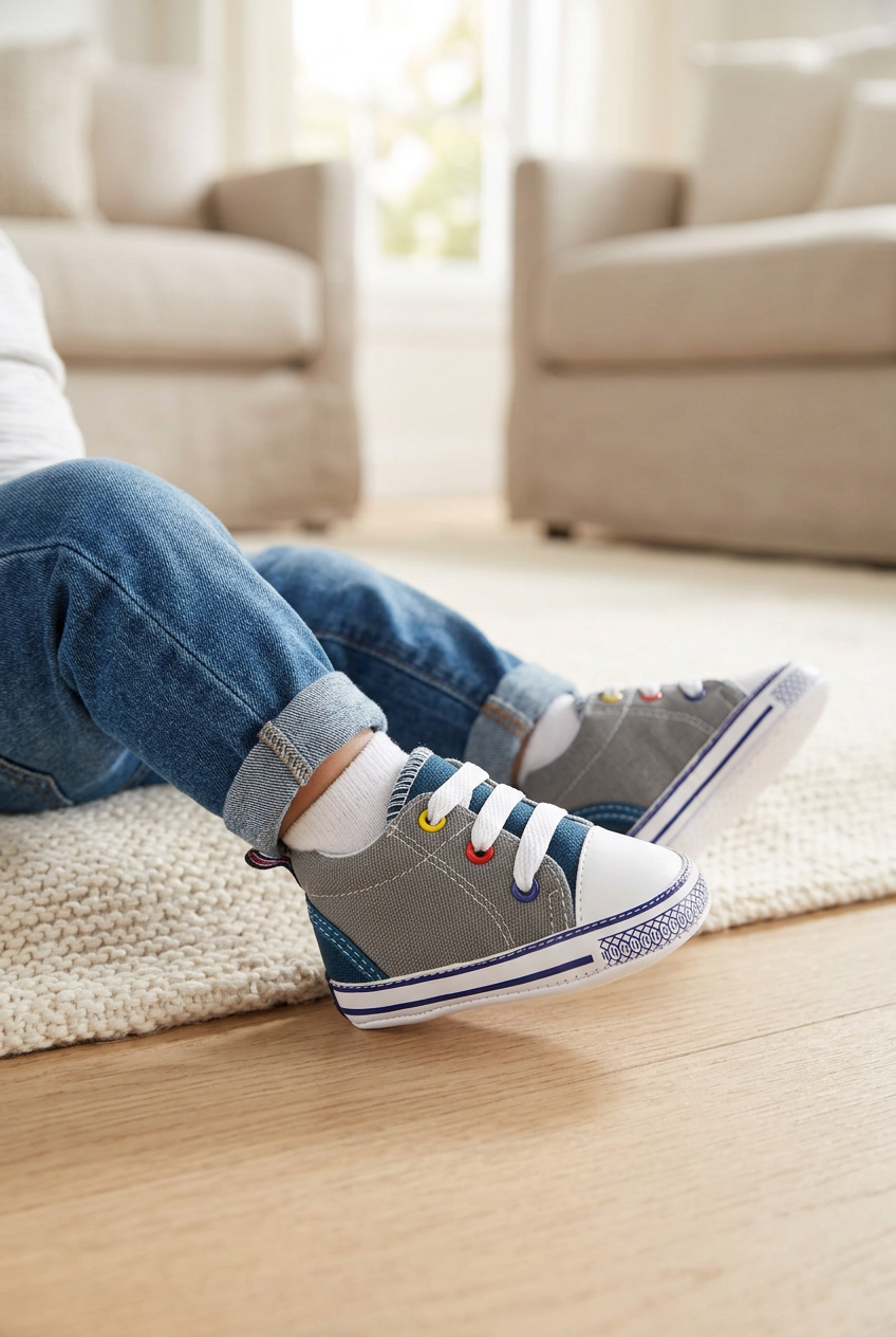 Tenis Lona Clásico Primeros Pasos Para Bebé Peke Kids 09497 Peke Kids Tenis Peke Kids Calzado con Estilo en México