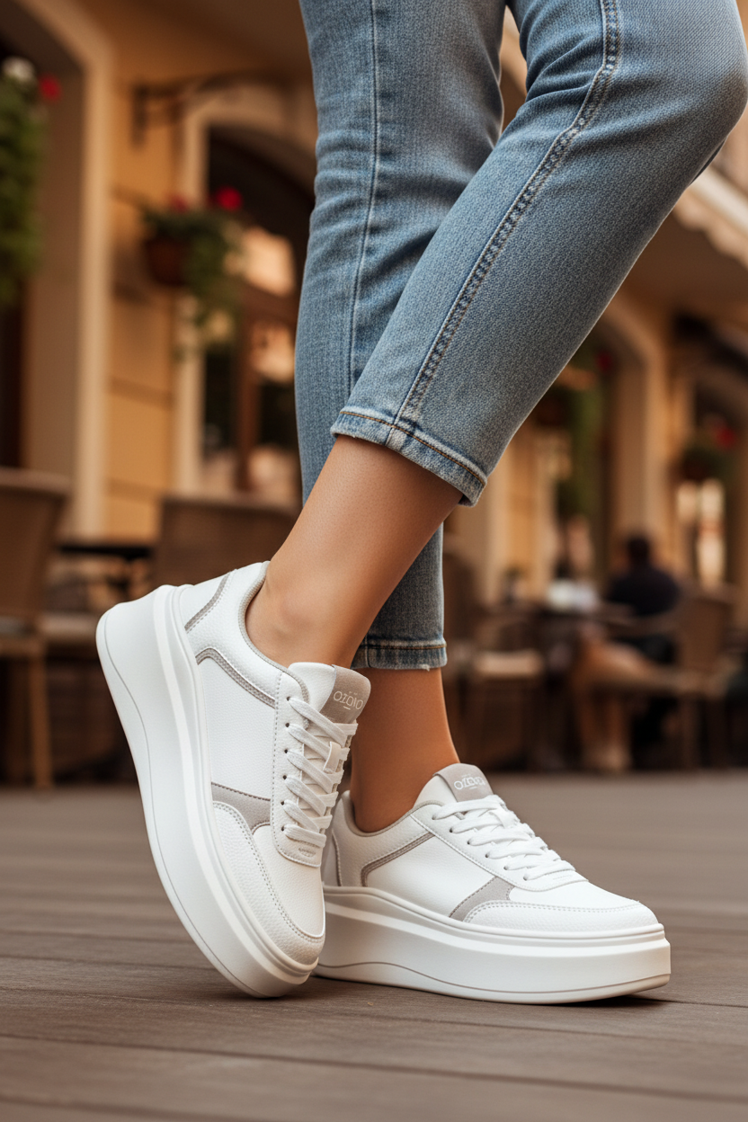 Tenis Moderno Plataforma Para Mujer Capa de Ozono 08429