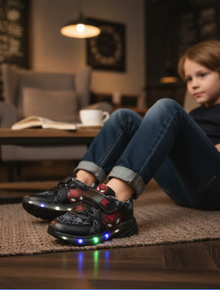 Tenis con Luces LED Spider-Man Niño Kings-Lu 08177