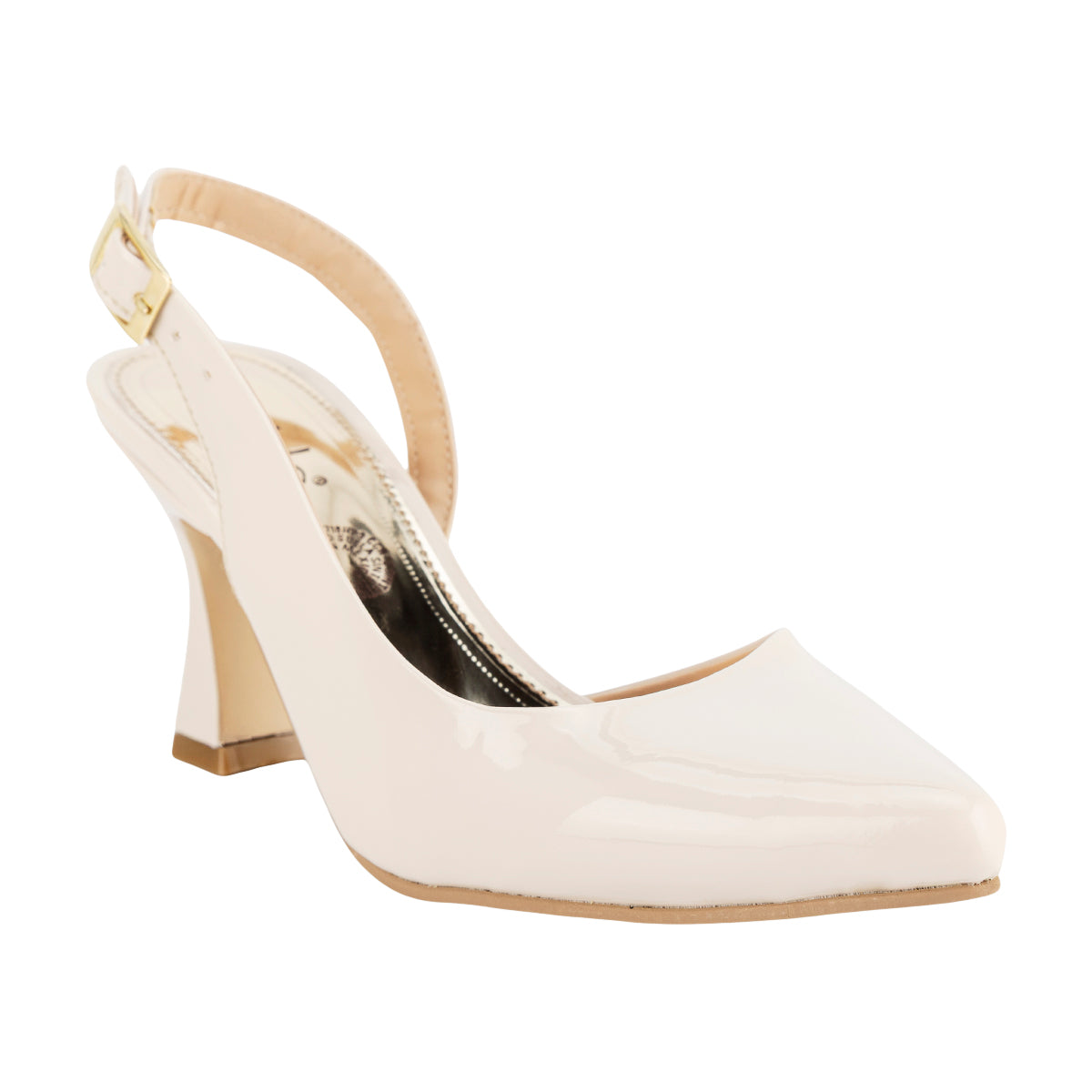 Zapatilla Destalonada En Charol Para Mujer Fiesta Graduación Mirlo 08990