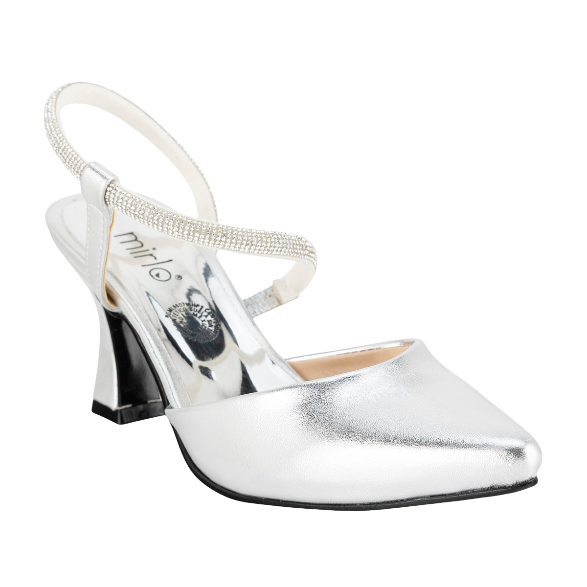Zapatilla Fiesta Graduación Tira Brillos Para Mujer Mirlo 08988