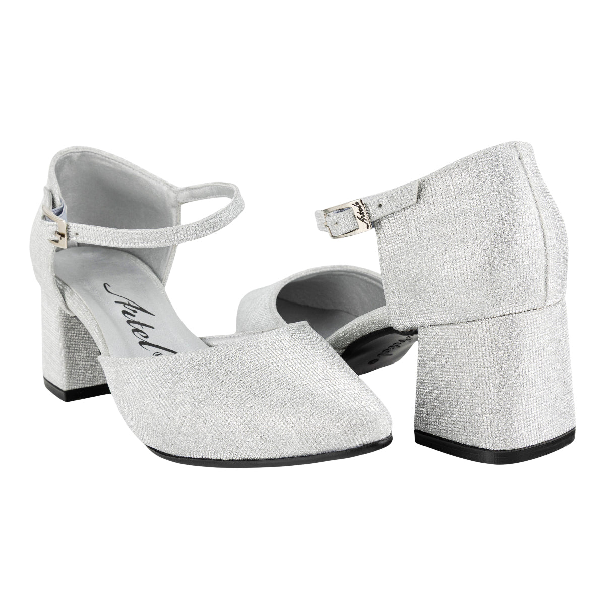 Zapatilla Plata Glitters Para Mujer Artel 08862