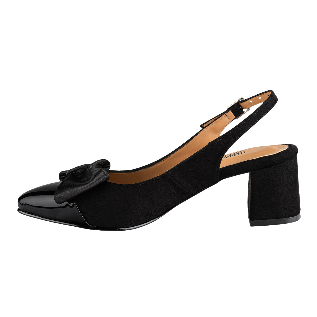 Zapatilla Happy Shoes Para Mujer Slingback Moño 08939-40
