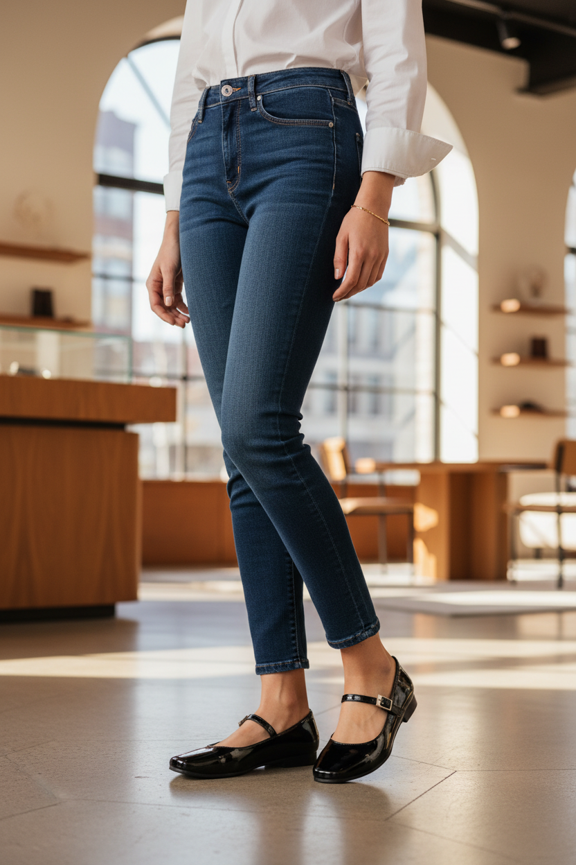 Zapato Balerina Hebilla Para Mujer Caramel 06442/43