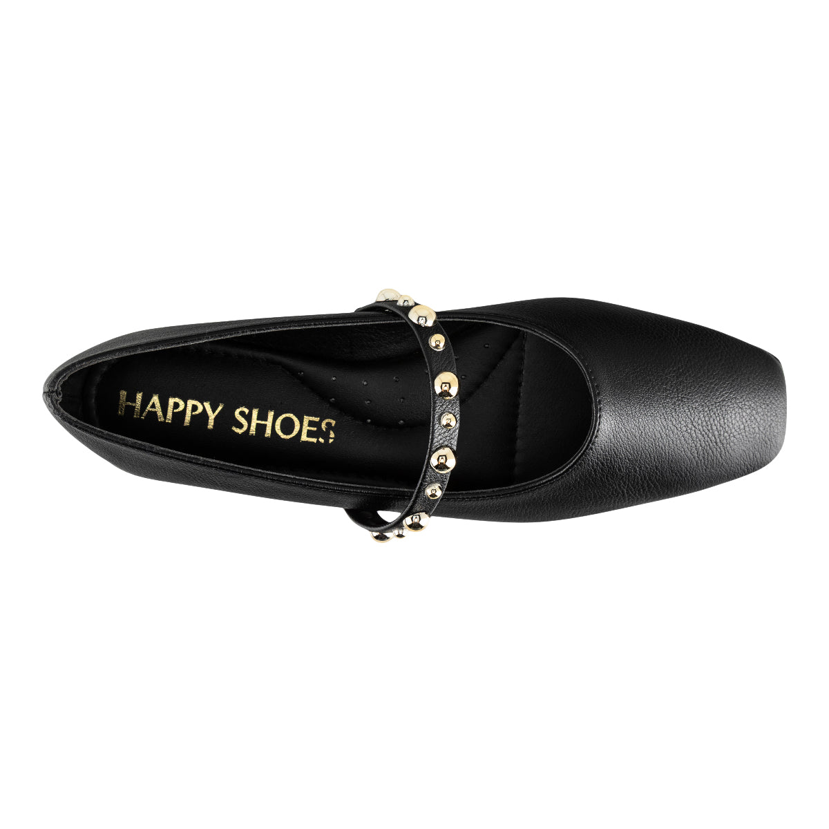 Zapato Happy Shoes Para Mujer Balerina Tachuelas 08901-02