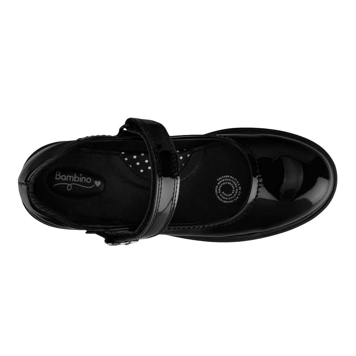 Zapato Bambino Escolar Charol Hebilla 08799 Bambino Zapatos Bambino Calzado con Estilo en México