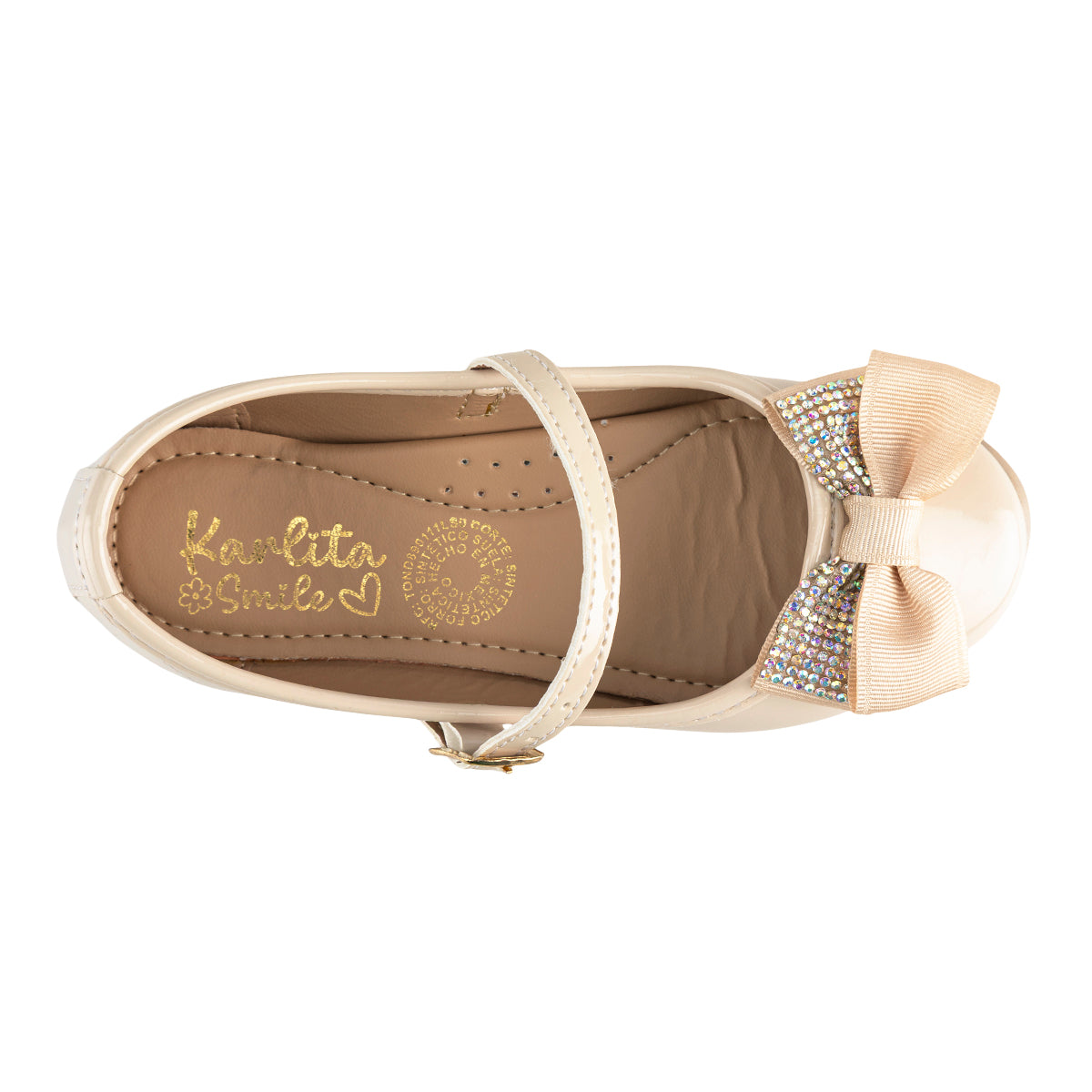 Zapato Charol Doble Moño Para Niña Karlita 08996