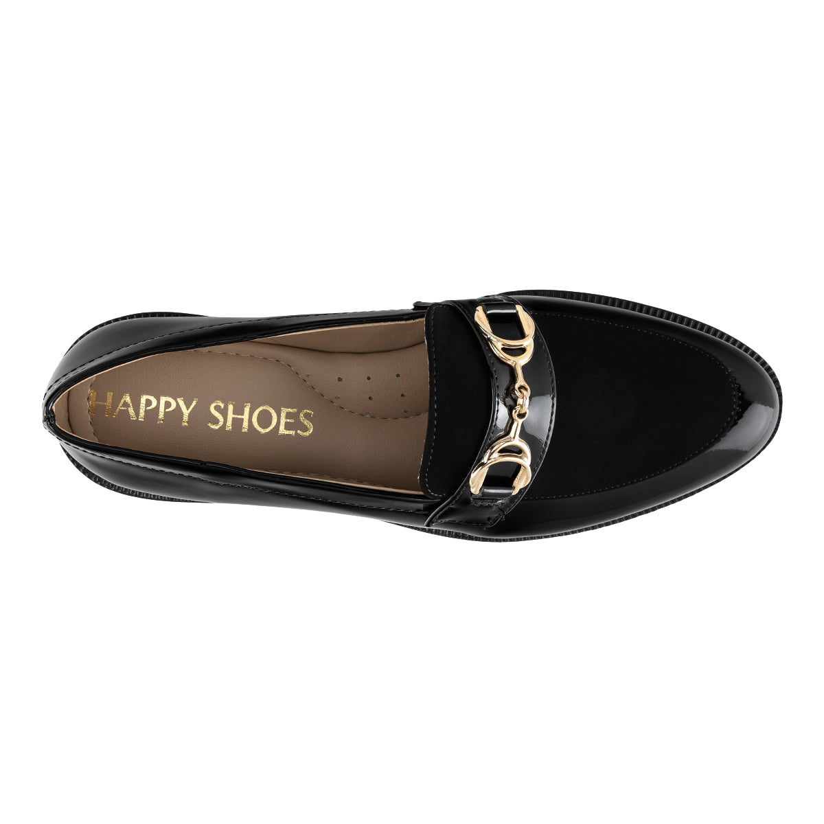 Zapato Charol Mocasín Para Mujer Happy Shoes 08900