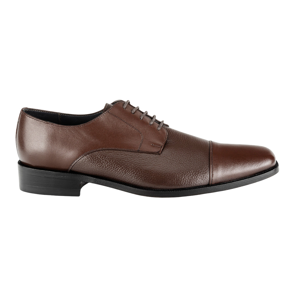 Zapato De Piel Granulado Para Hombre Maxdel 09053