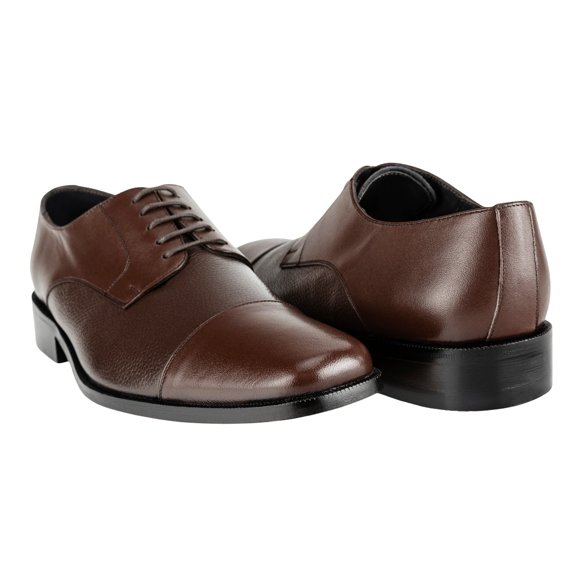 Zapato De Piel Granulado Para Hombre Maxdel 09053