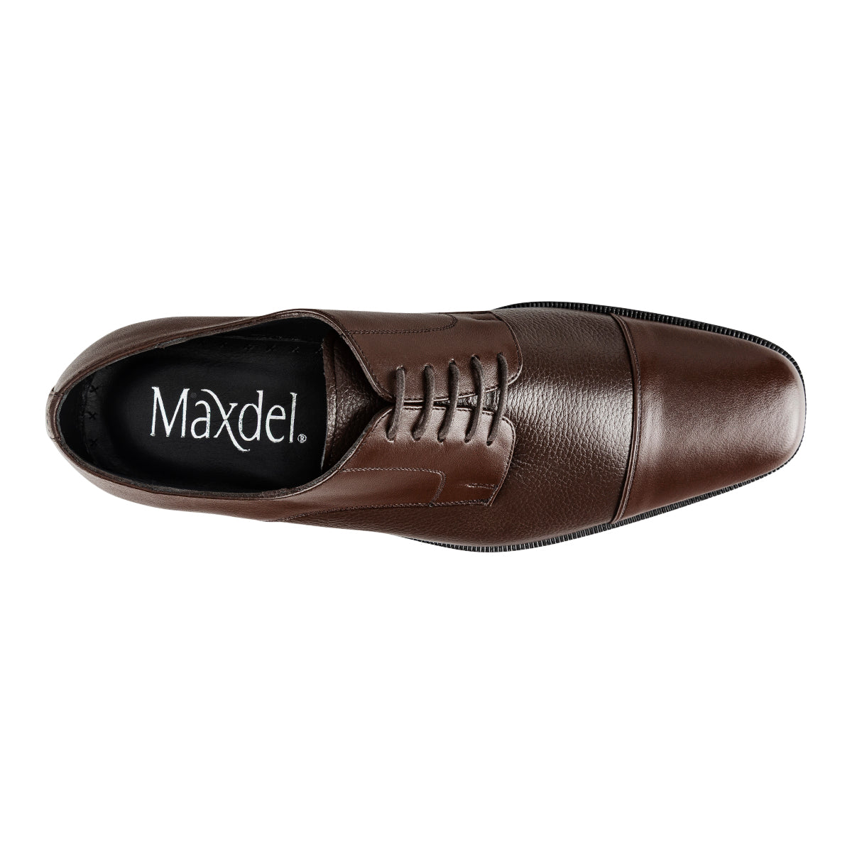 Zapato De Piel Granulado Para Hombre Maxdel 09053