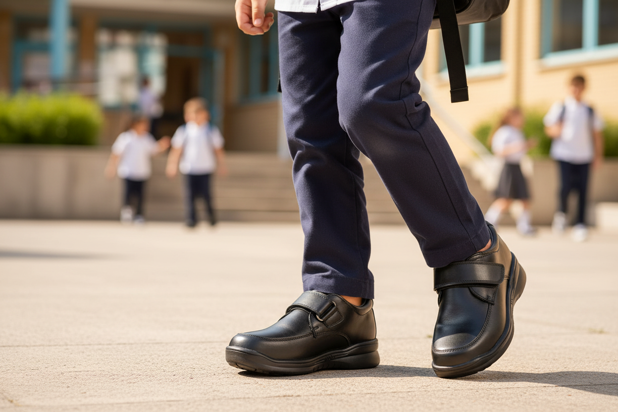 Zapato Escolar Ancho Ajustable Niño Confratelli 08872