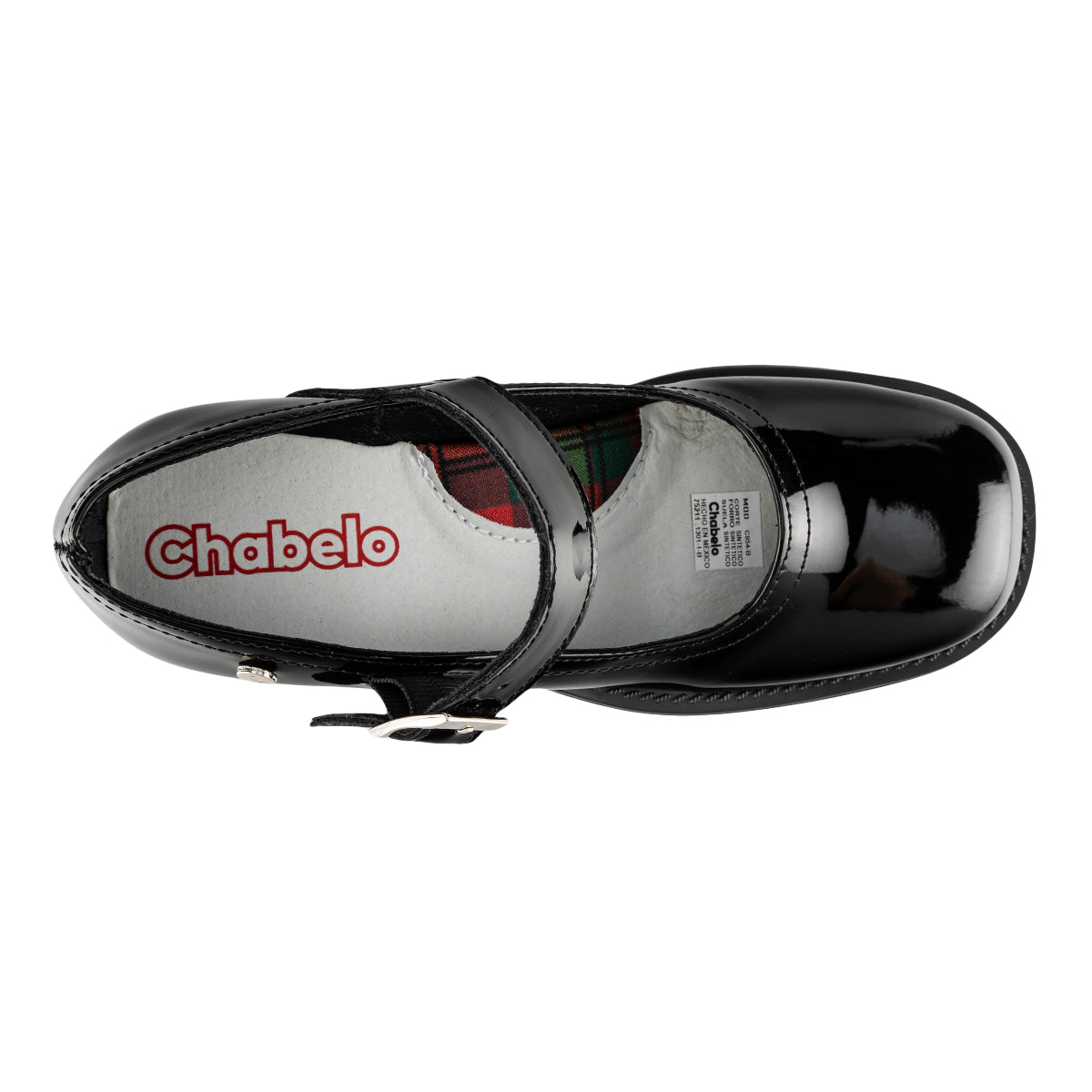 Zapato Escolar Chabelo Para Niña Junior Tacón Cuadrado 07226 Chabelo Escolar Chabelo Calzado con Estilo en México