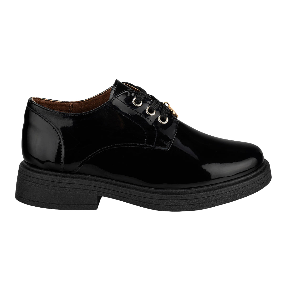 Zapato Escolar Cordones Para Niña Confratelli 08897