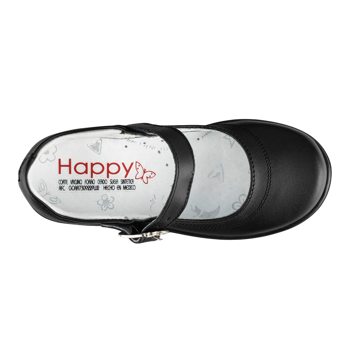 Zapato Escolar Correa Para Niña Dkhhappy Shoes 08910