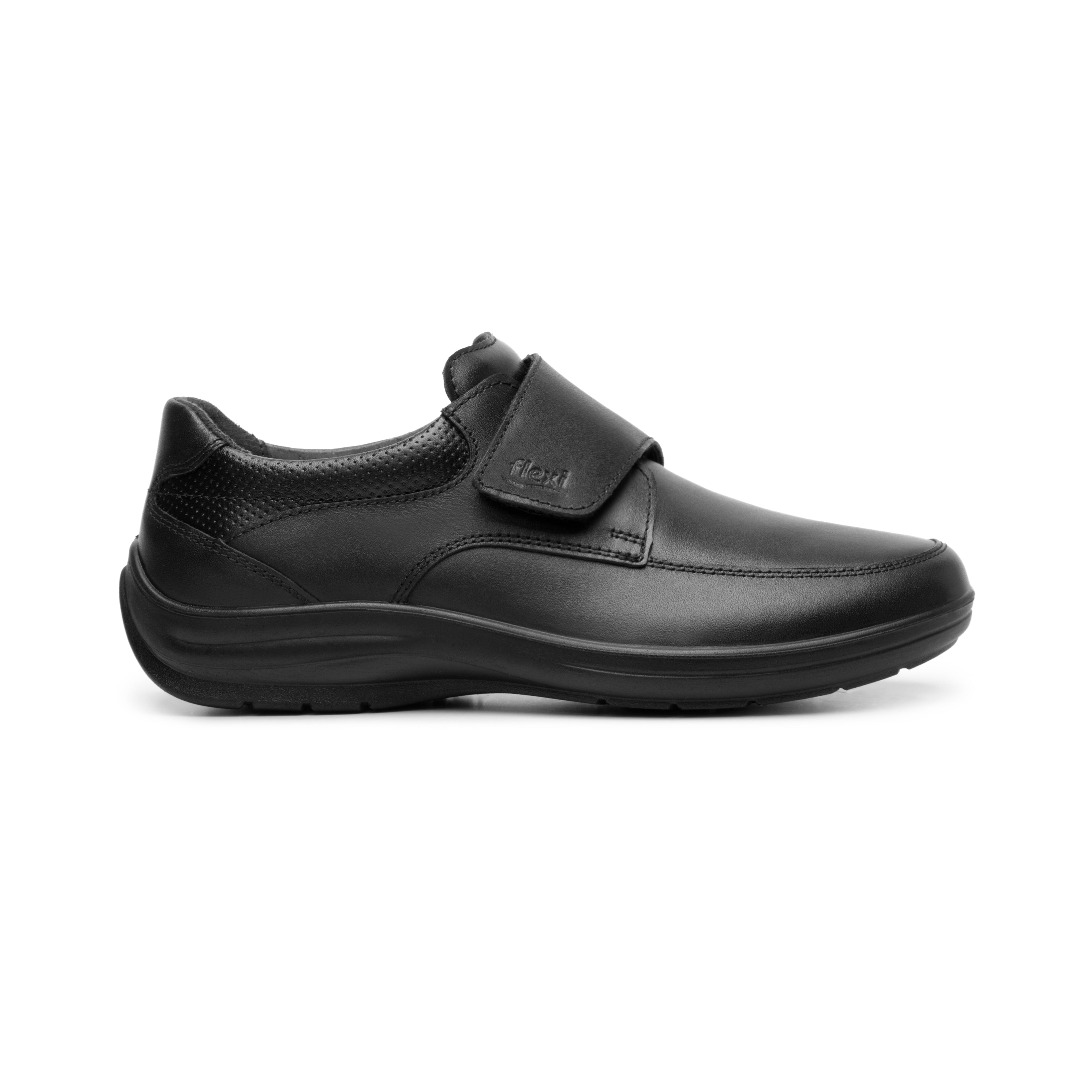 Zapato Escolar Flexi Para Niño Ancho Ajustable 05785