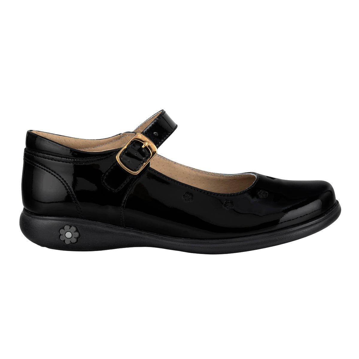 Zapato Escolar Flor Para Junior Niña Karsten 08879