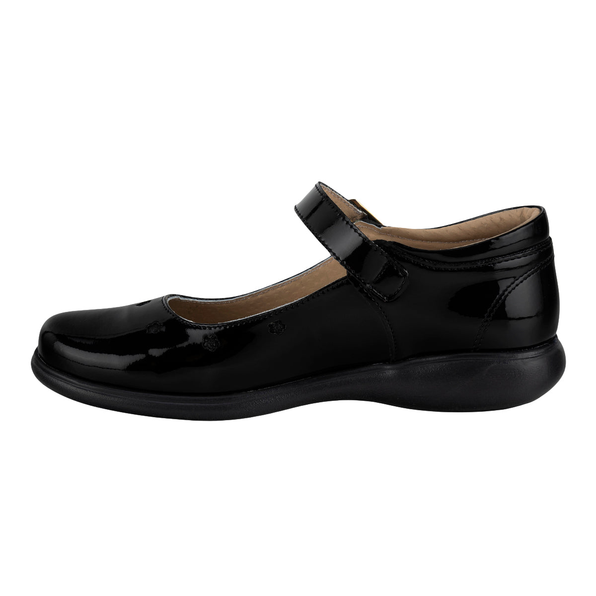 Zapato Escolar Flor Para Niña Karsten 08878