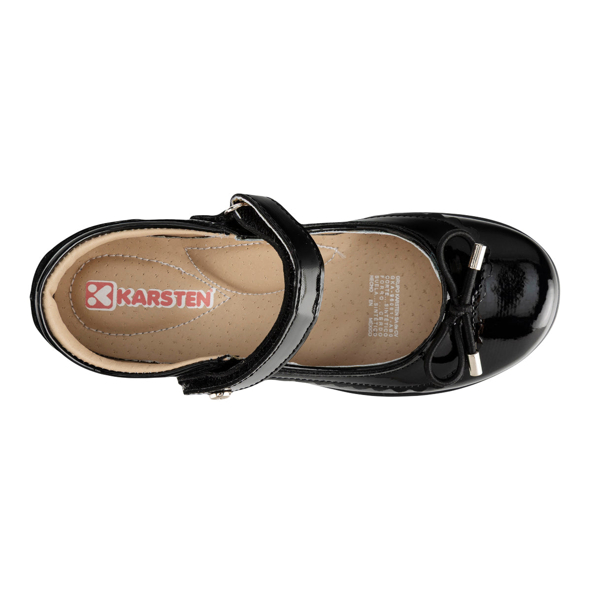 Zapato Escolar Mary Jane Charol Para Niña Karsten 07183