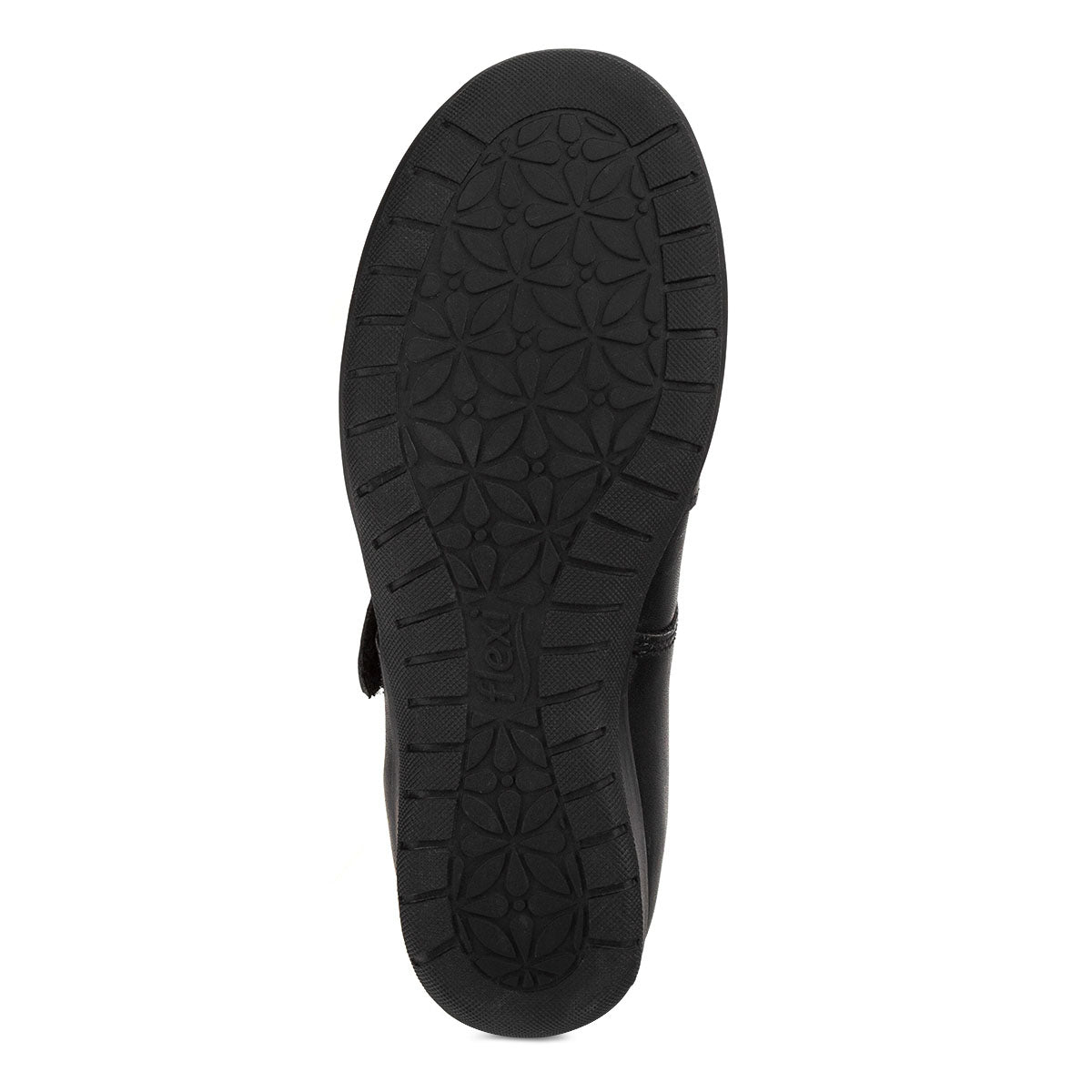 Zapato Escolar Negro Velcro Niña Flexi 00834