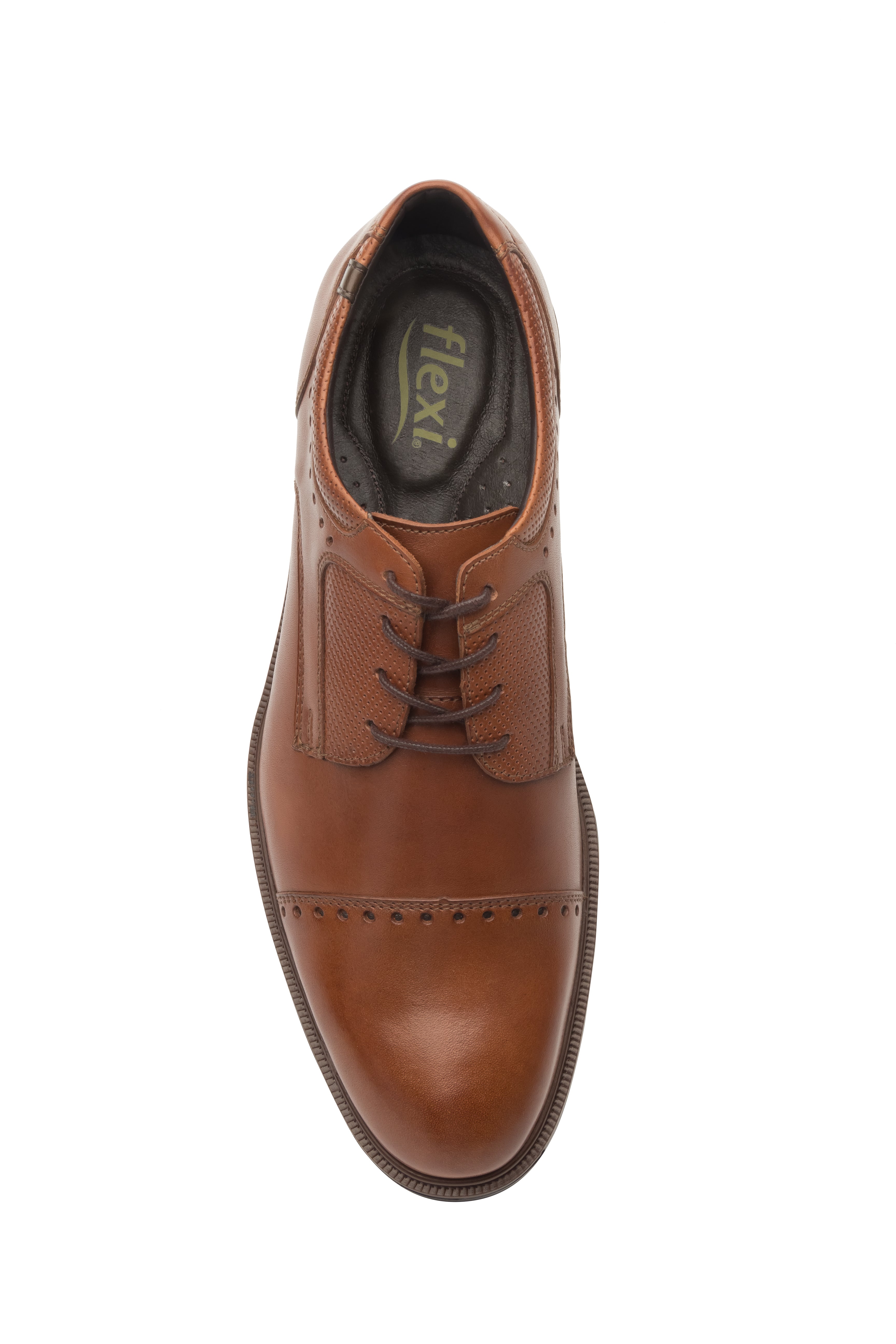 Zapato Flexi Para Hombre Perforado En Puntera 01044