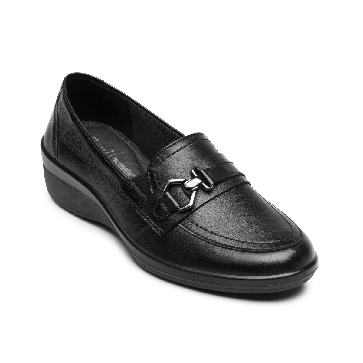 Zapato Flexi Para Mujer Negro Confort Mocasín 09175