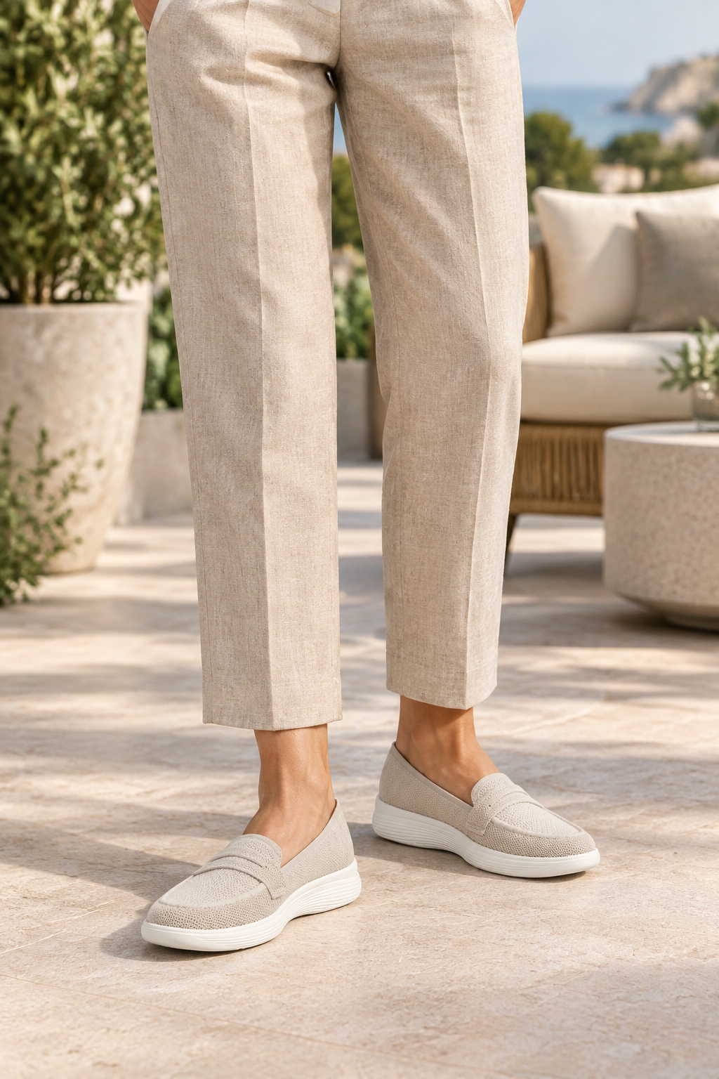 Zapato Flexi Para Mujer Tejido Slip On 09356