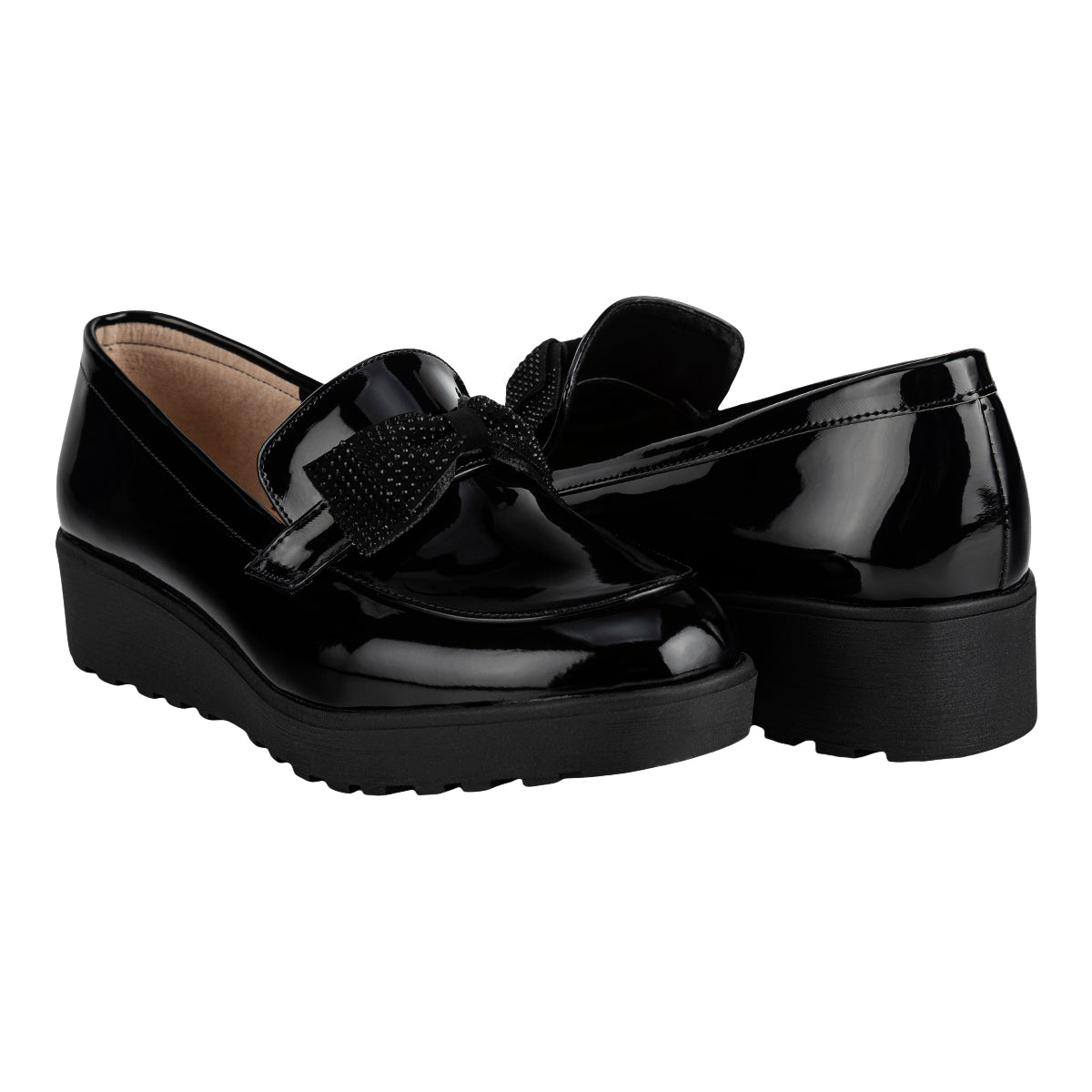 Zapato Mocasín Charol Mujer Ana Polett 08394