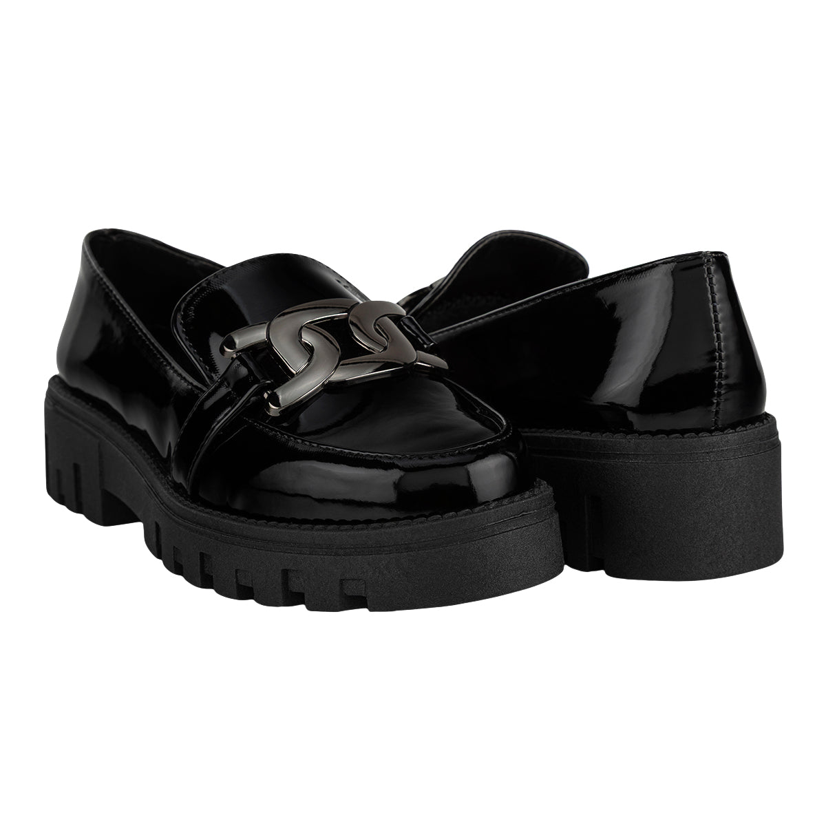Zapato Mocasines De Charol Para Mujer Caramel 08949