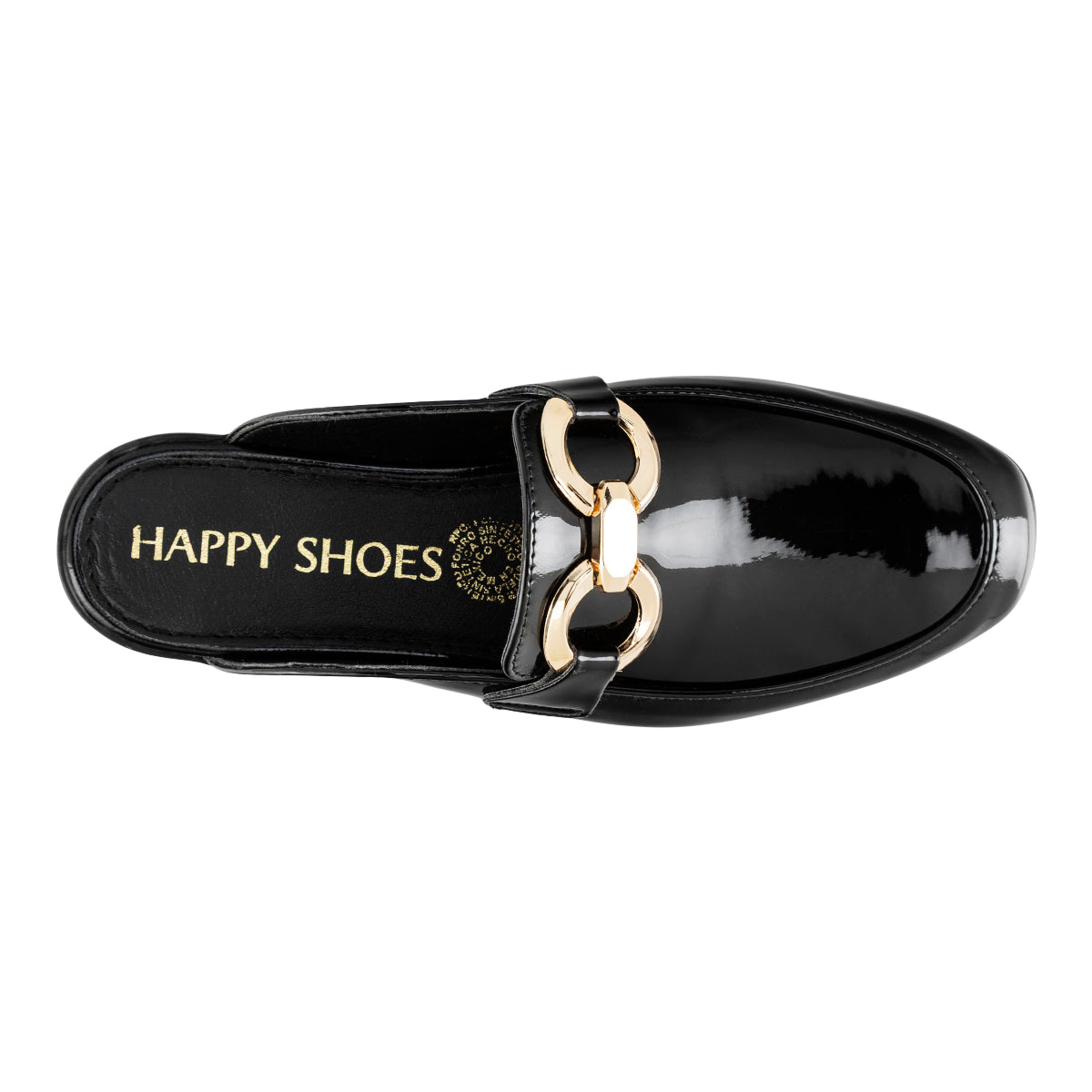 Zapato Happy Shoes Para Mujer Mule Charol 08903