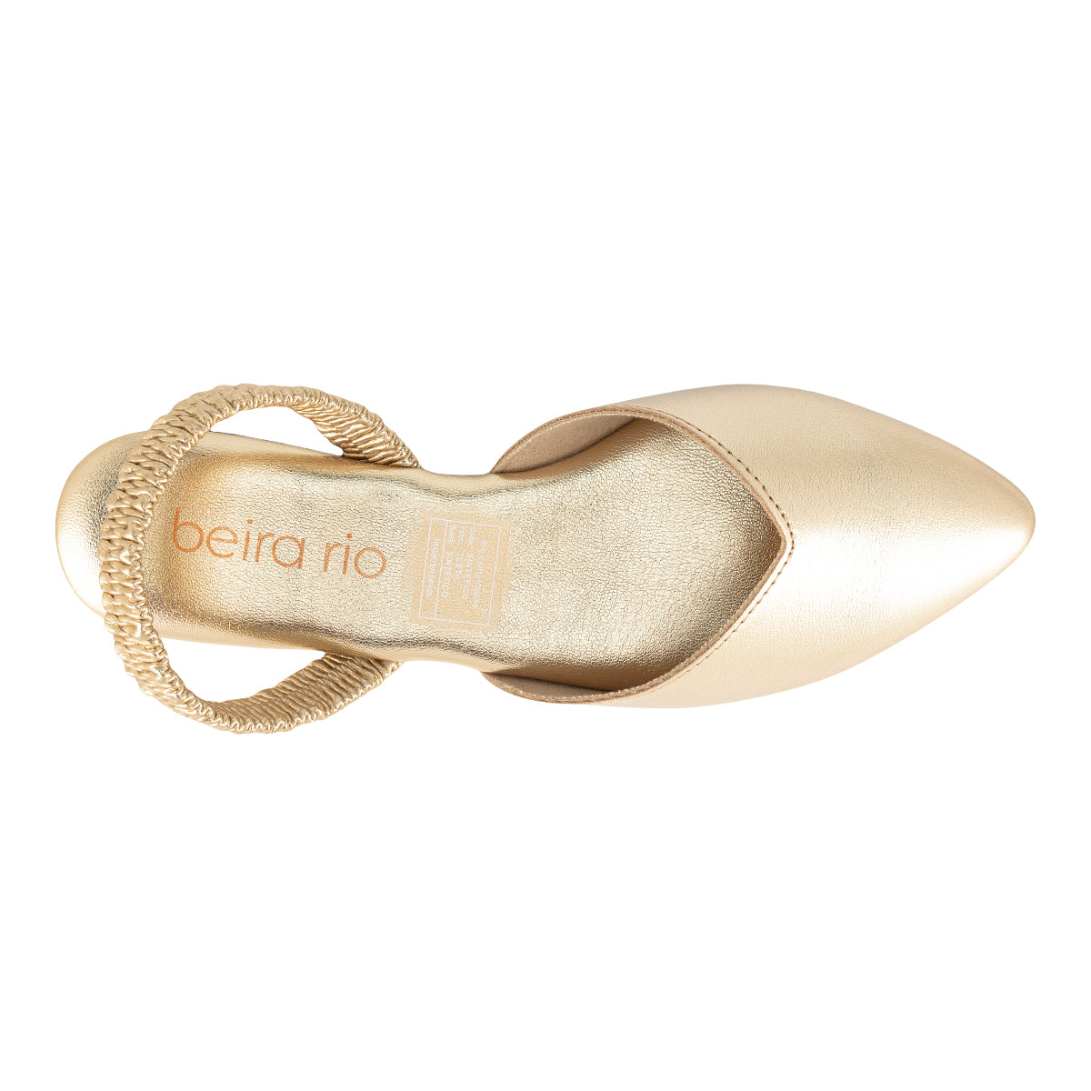 Zapato Mule Metalizado Para Mujer Beira Rio 08129