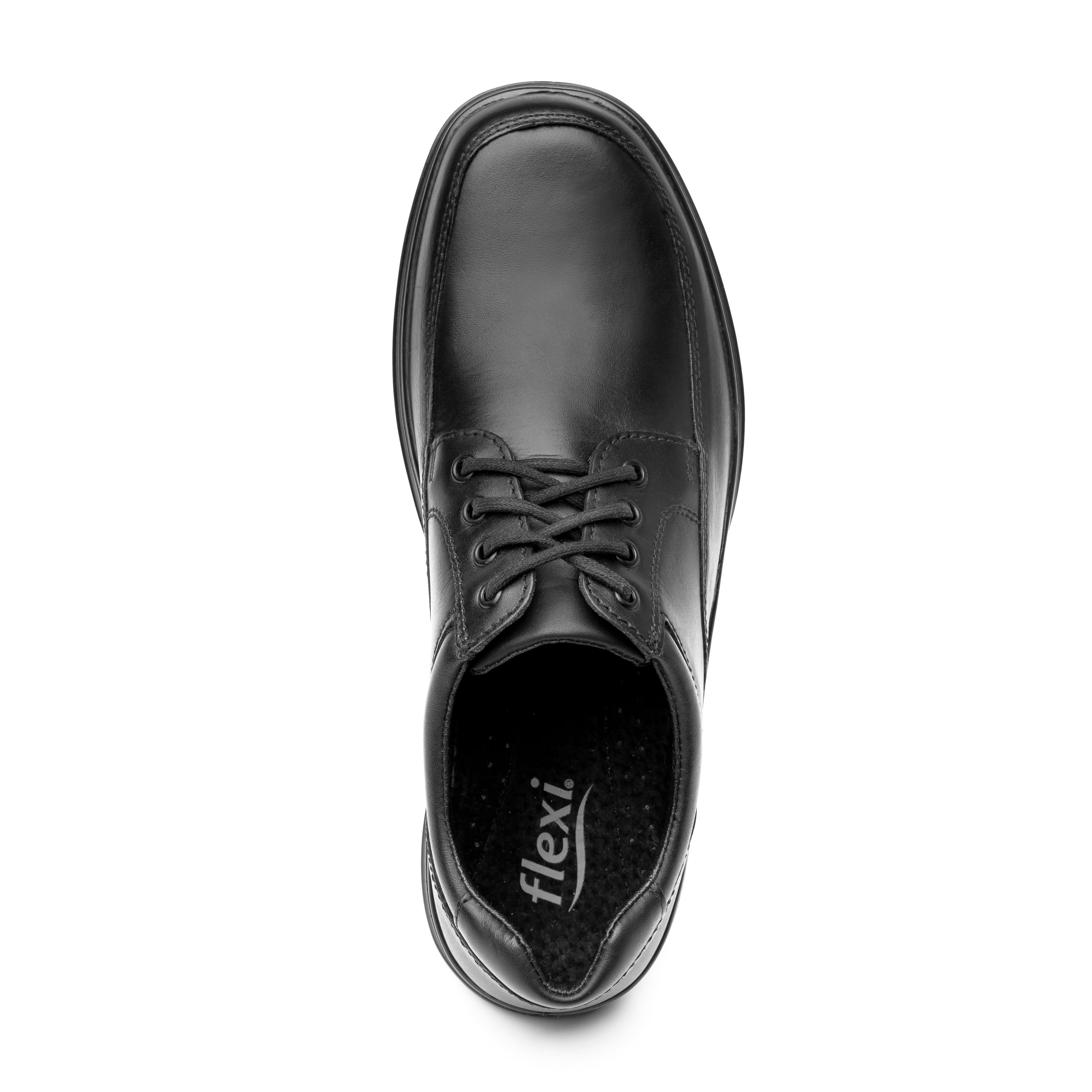 Zapato Servicio Negro Hombre Flexi 00188