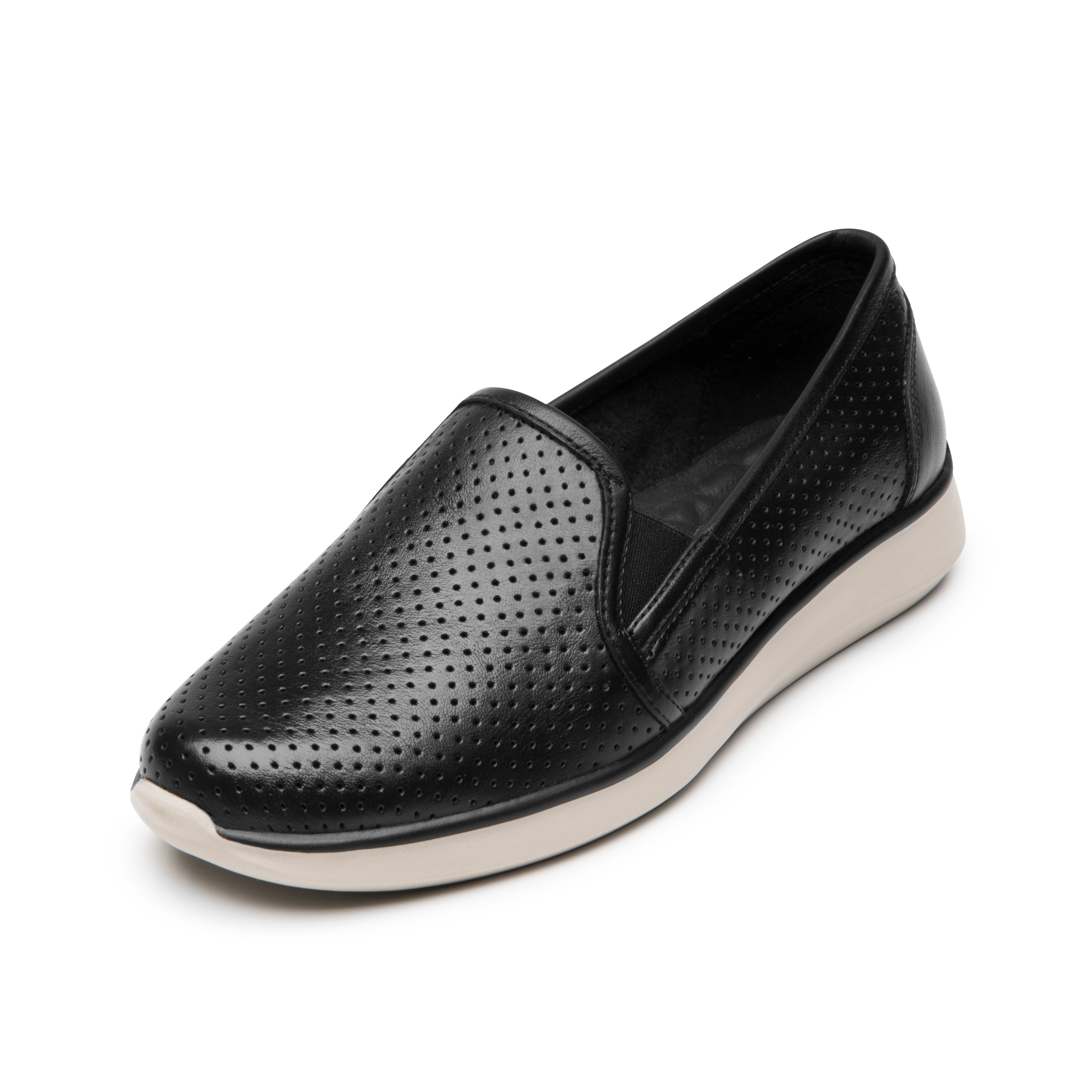 Zapato Slip On Flexi Para Mujer De Piel 09217