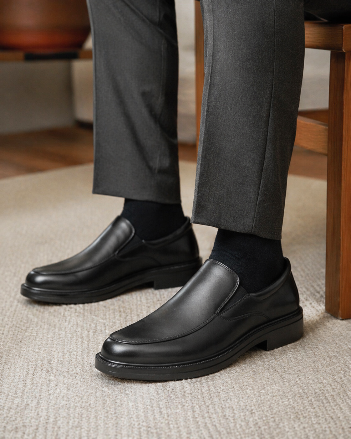 Zapato Slip On Flexi Para Hombre Piel 08540