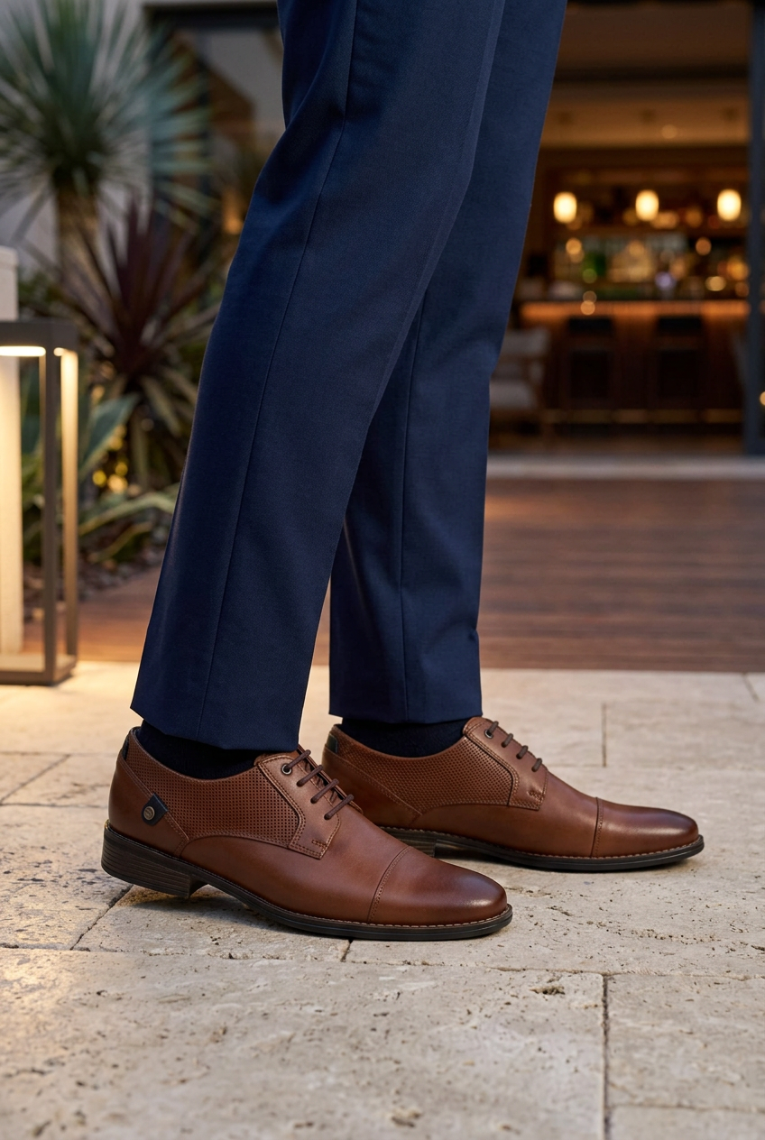 Zapato Oxford Microperforado Para Hombre Epidemia 09467