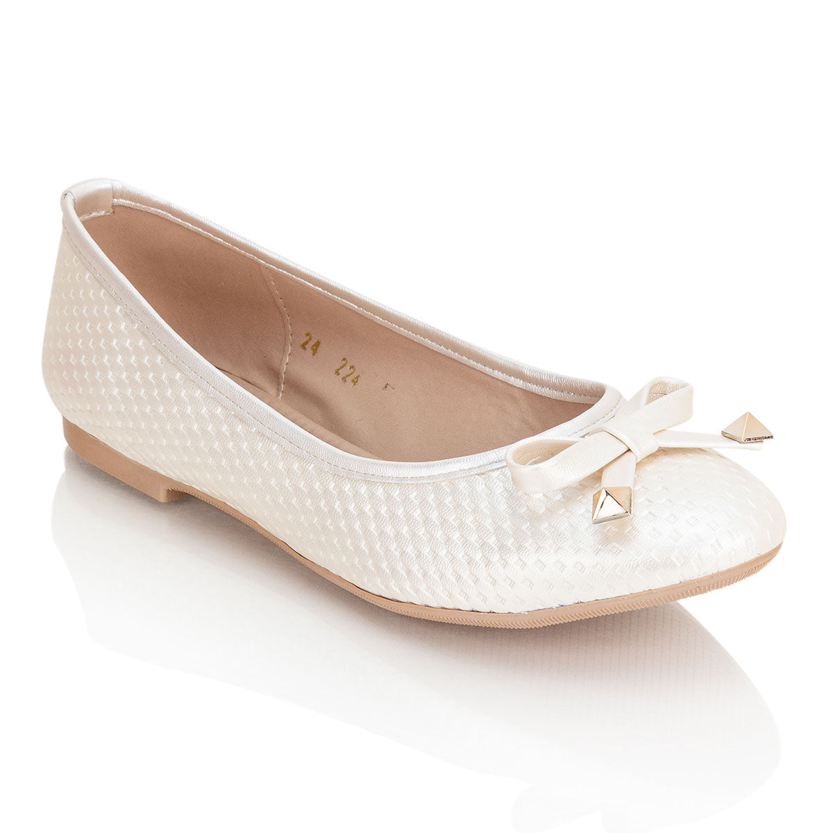 Zapato Flat Balerina Similpiel Dama Caramel 02008/00448