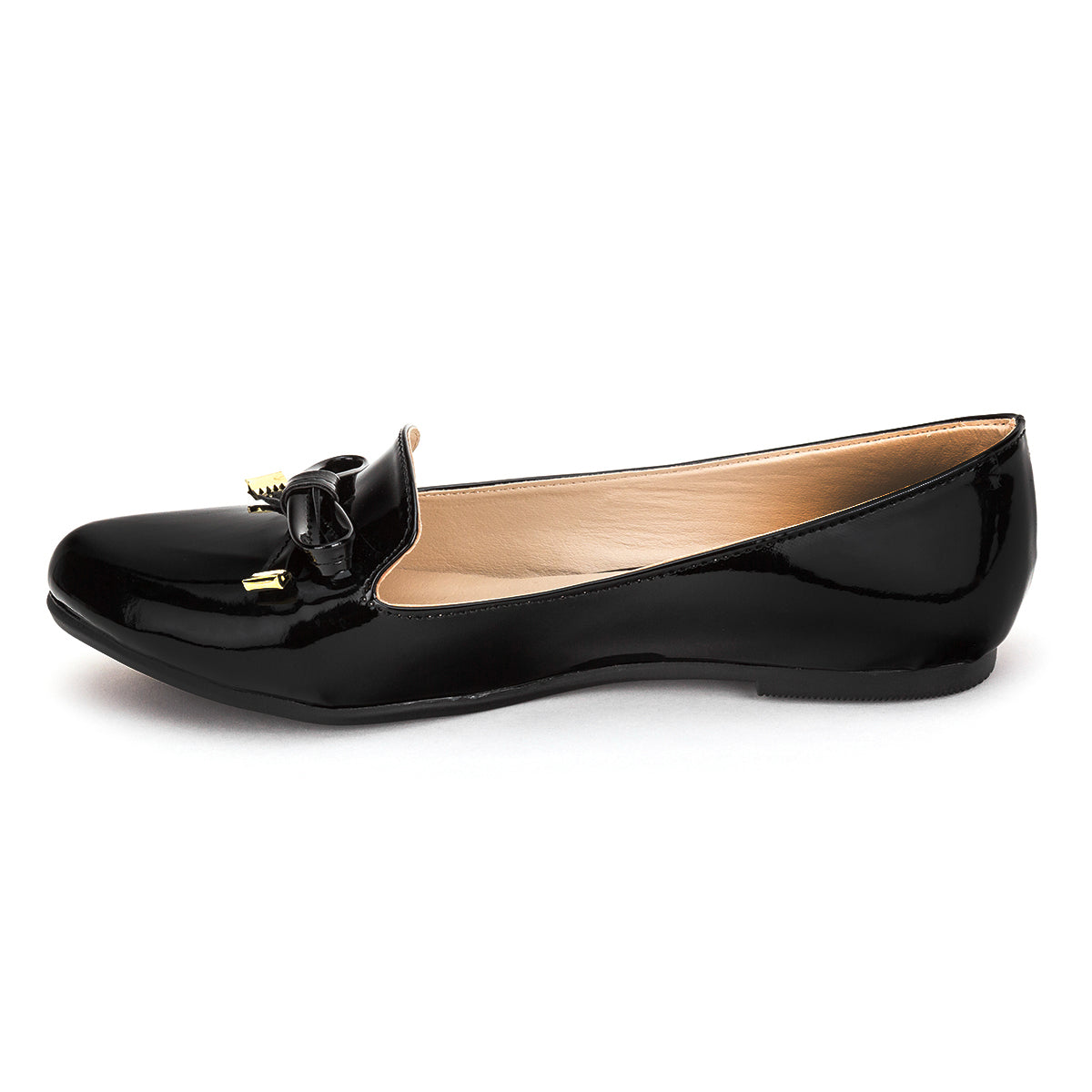 Zapato Flat Balerina Para Mujer Charol Moño Penny Lane 03494