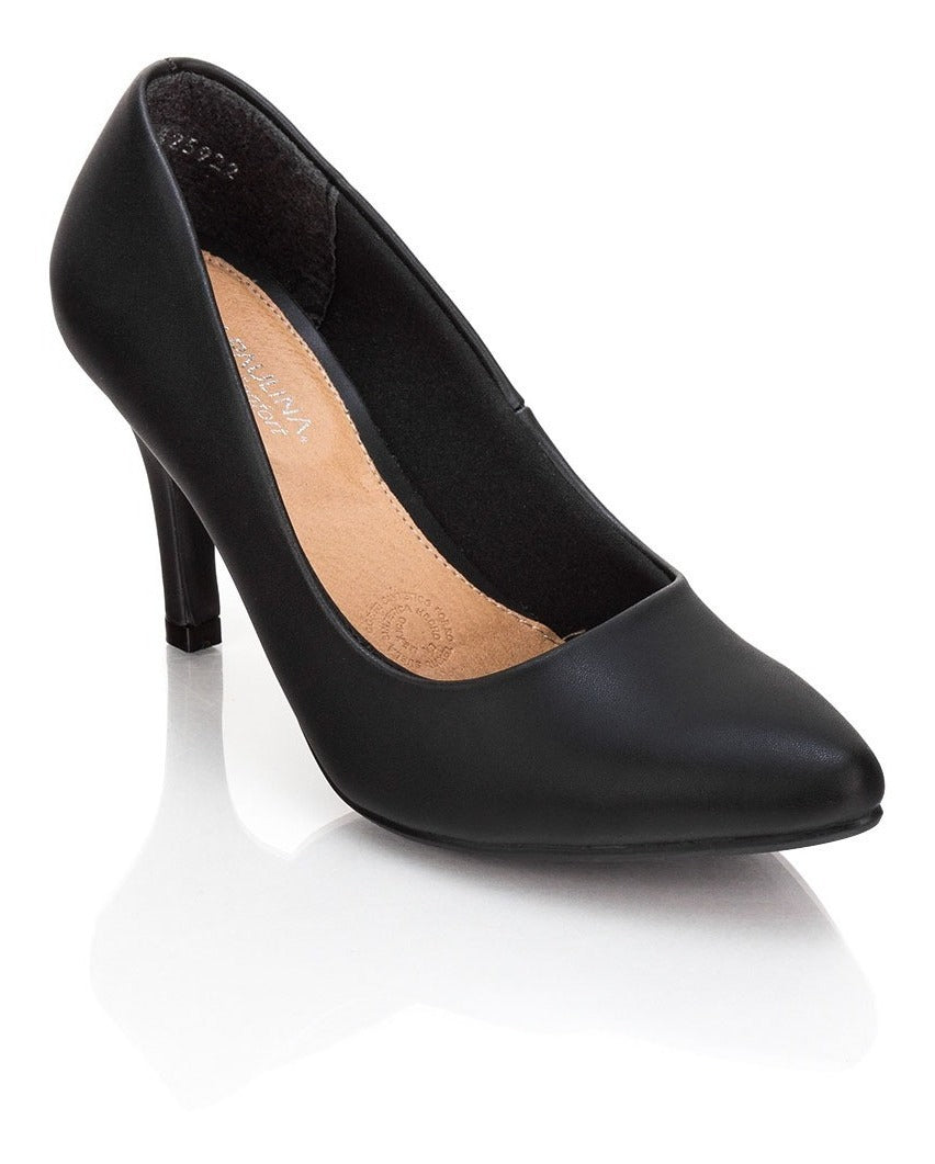 Zapatilla Dama Tacón Negro Lady Paulina 02290