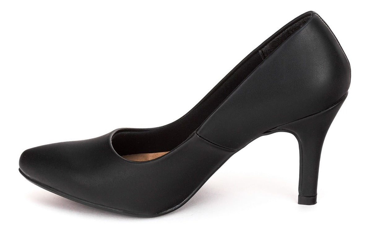 Zapatilla Dama Tacón Negro Lady Paulina 02290