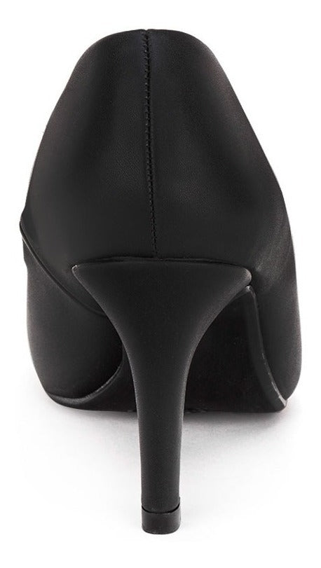 Zapatilla Dama Tacón Negro Lady Paulina 02290