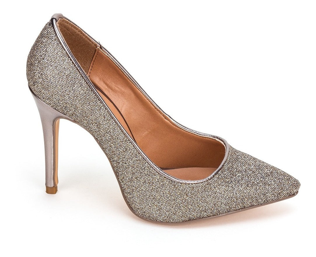 Zapatillas Vestir Acabado Glitter Dama Perugia 02914-15